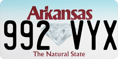 AR license plate 992VYX