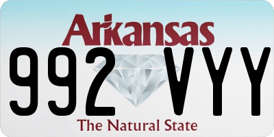 AR license plate 992VYY