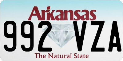 AR license plate 992VZA
