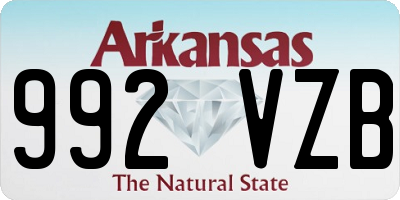 AR license plate 992VZB