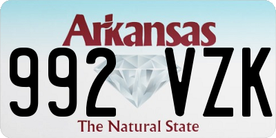 AR license plate 992VZK