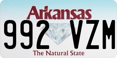 AR license plate 992VZM