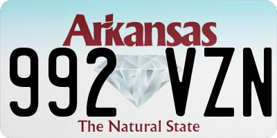 AR license plate 992VZN