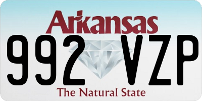 AR license plate 992VZP