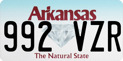 AR license plate 992VZR