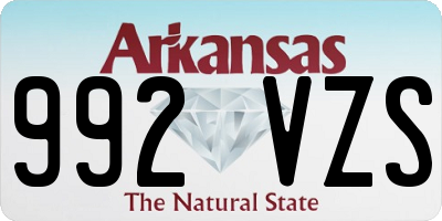 AR license plate 992VZS