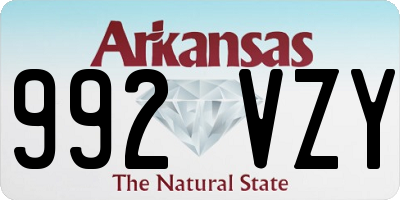 AR license plate 992VZY