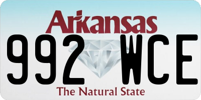 AR license plate 992WCE
