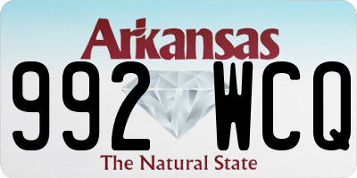 AR license plate 992WCQ
