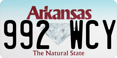 AR license plate 992WCY