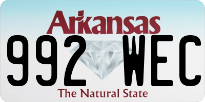 AR license plate 992WEC