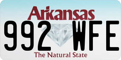 AR license plate 992WFE