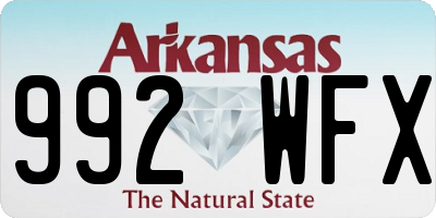 AR license plate 992WFX