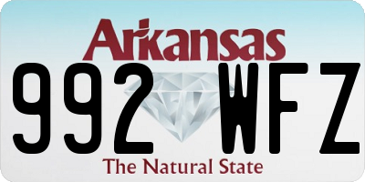 AR license plate 992WFZ