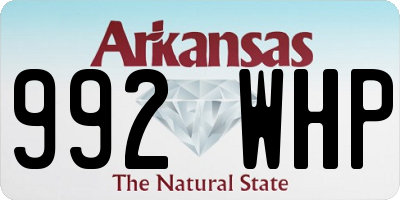 AR license plate 992WHP