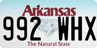 AR license plate 992WHX