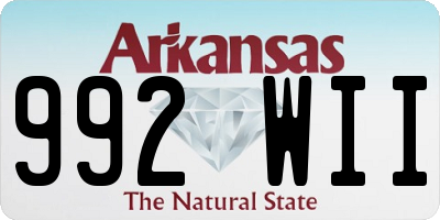 AR license plate 992WII