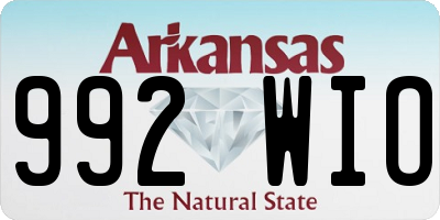 AR license plate 992WIO