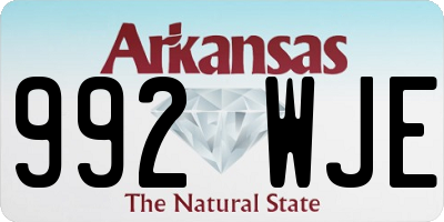 AR license plate 992WJE