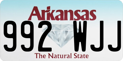 AR license plate 992WJJ