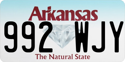 AR license plate 992WJY