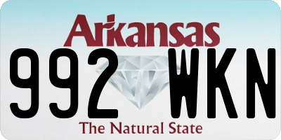 AR license plate 992WKN