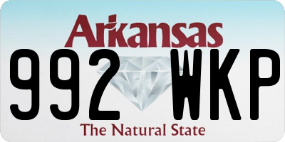 AR license plate 992WKP
