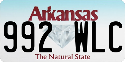 AR license plate 992WLC