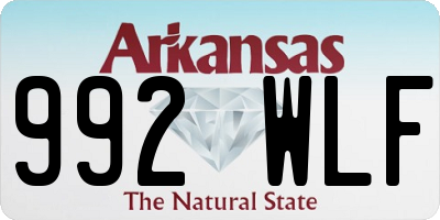 AR license plate 992WLF