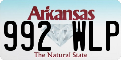 AR license plate 992WLP