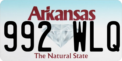 AR license plate 992WLQ