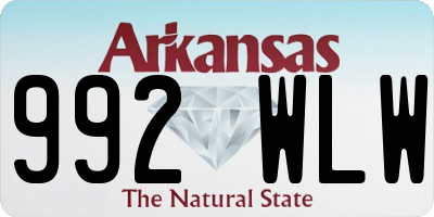 AR license plate 992WLW