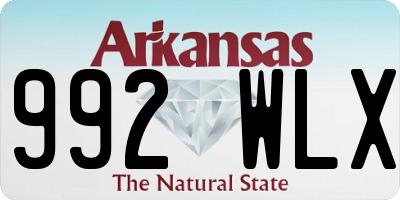 AR license plate 992WLX