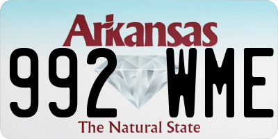 AR license plate 992WME