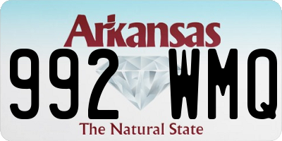 AR license plate 992WMQ