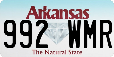 AR license plate 992WMR