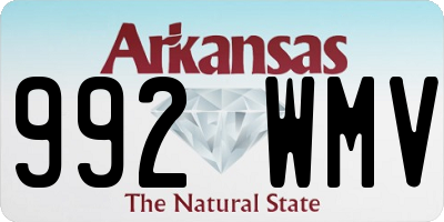 AR license plate 992WMV