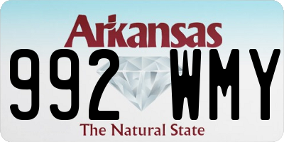 AR license plate 992WMY