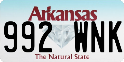 AR license plate 992WNK