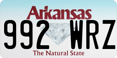 AR license plate 992WRZ