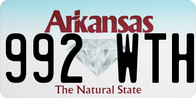 AR license plate 992WTH