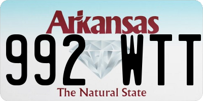 AR license plate 992WTT