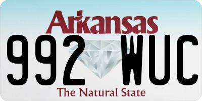 AR license plate 992WUC
