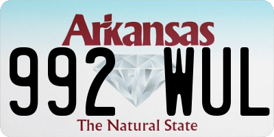 AR license plate 992WUL