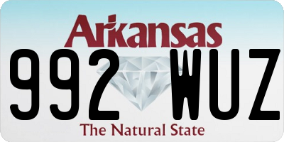 AR license plate 992WUZ