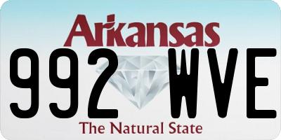 AR license plate 992WVE