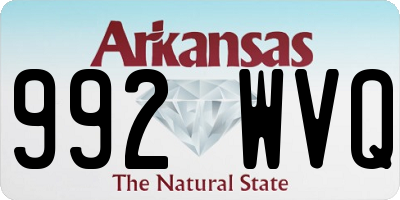 AR license plate 992WVQ