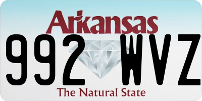 AR license plate 992WVZ