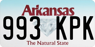 AR license plate 993KPK