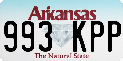 AR license plate 993KPP